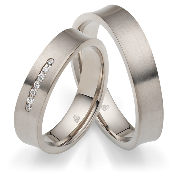 Rauschmayer Trauringe Platin 11-05661 + 10-05661